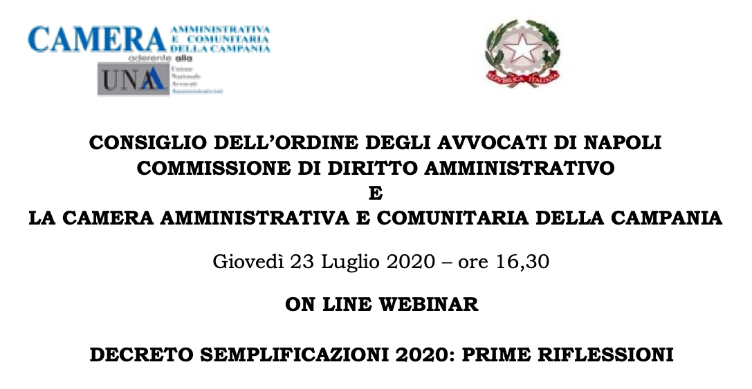 Decreto Semplificazioni 2020: prime riflessioni